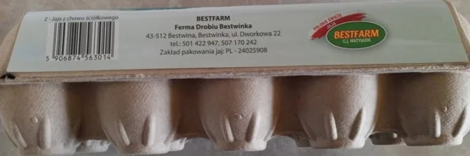 opakowanie jajek z boku