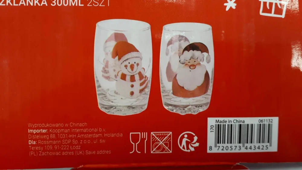 eloy Christmas SZKLANKA 300ML 2 SZT
