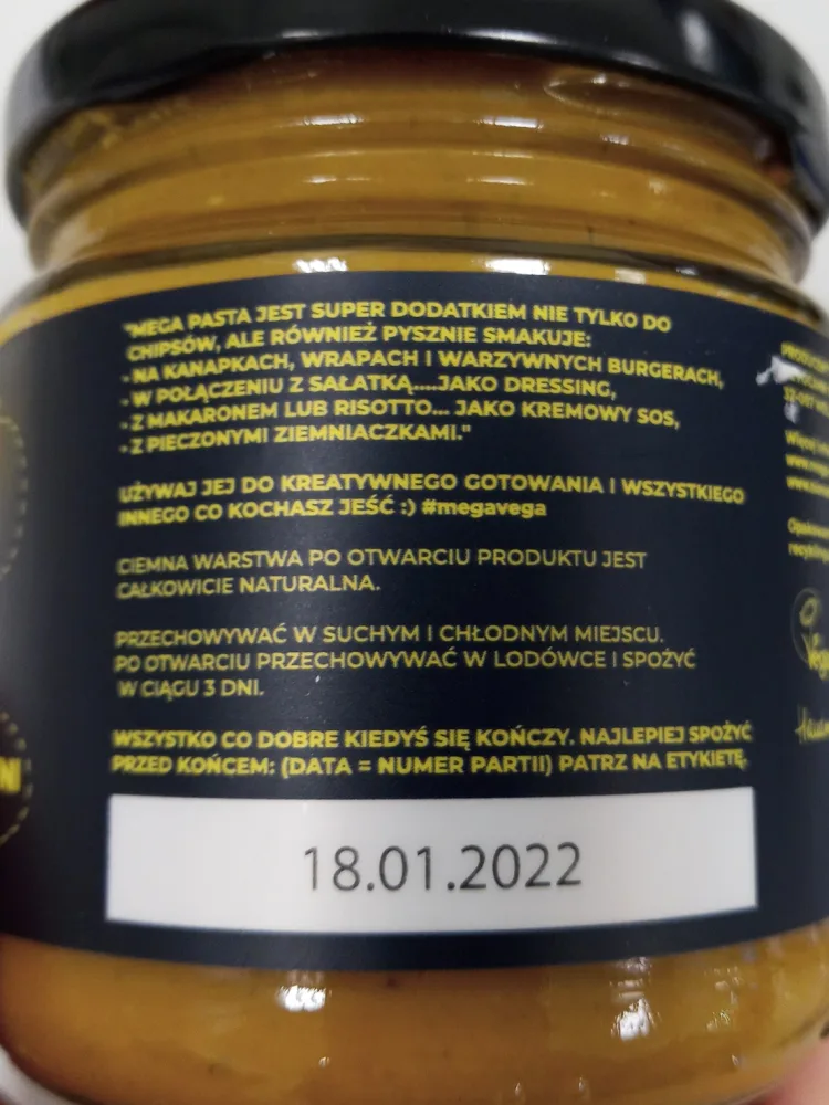 Pasta warzywna śródziemnomorska z pestkami dyni Mega Vega