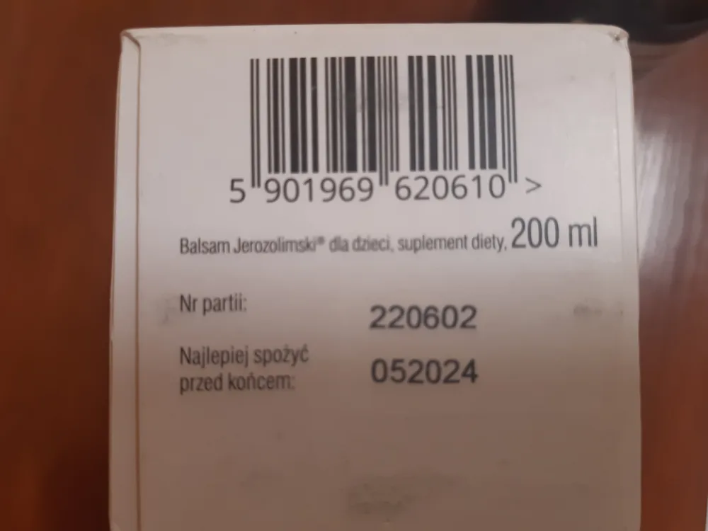 „Balsam Jerozolimski dla dzieci” suplement diety 200ml