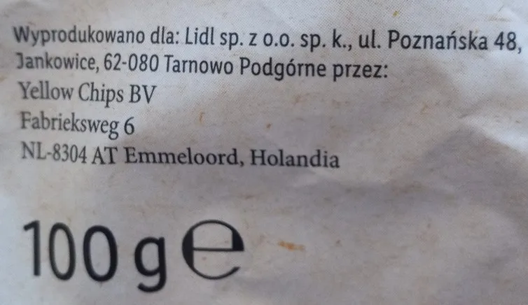 Chipsy warzywne z solą morską producent