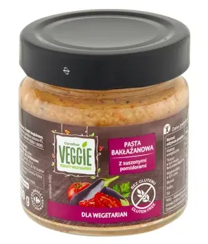 Pasta bakłażanowa z suszonymi pomidorami, VEGGIE, 190 g
