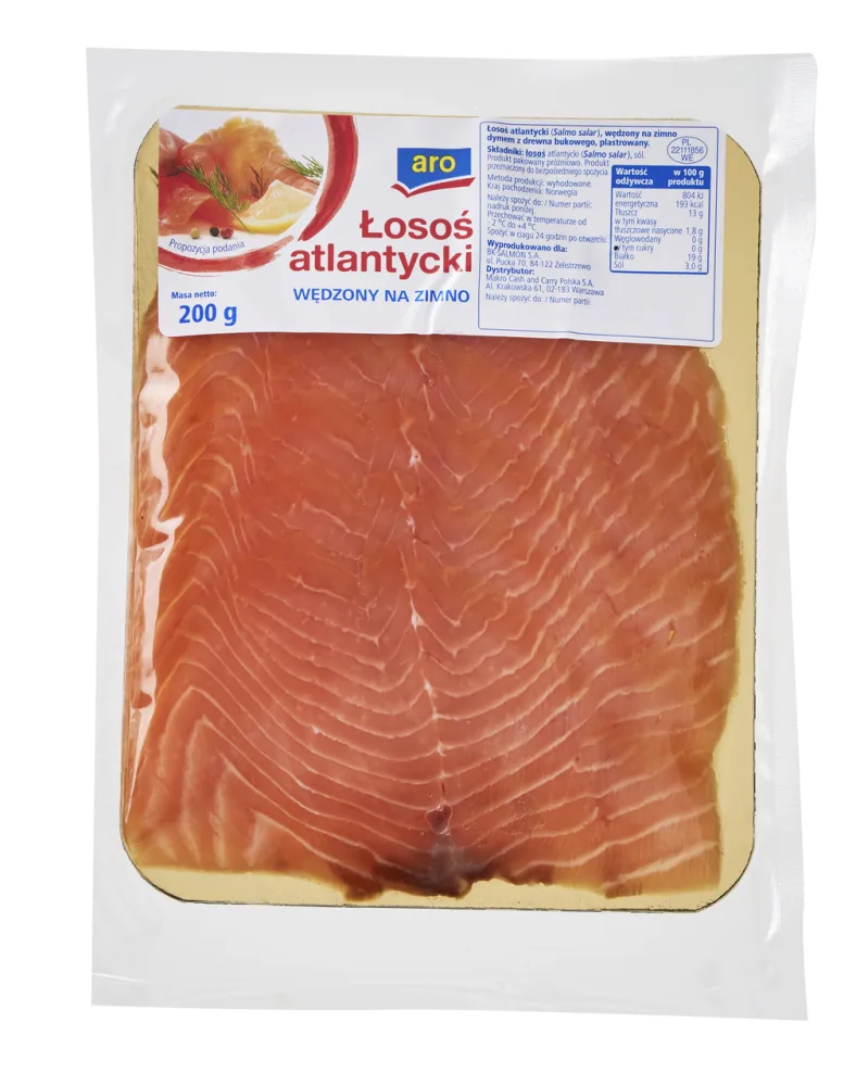 Opakowanie produktu - Łosoś atlantycki