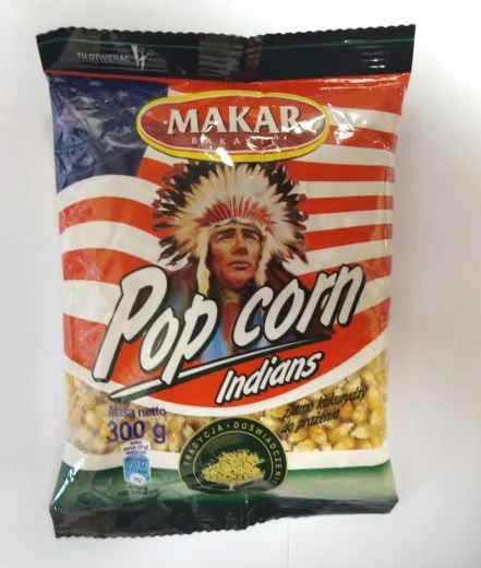 Makar Bakalie Popcorn ziarno kukurydzy do prażenia, w opakowaniach