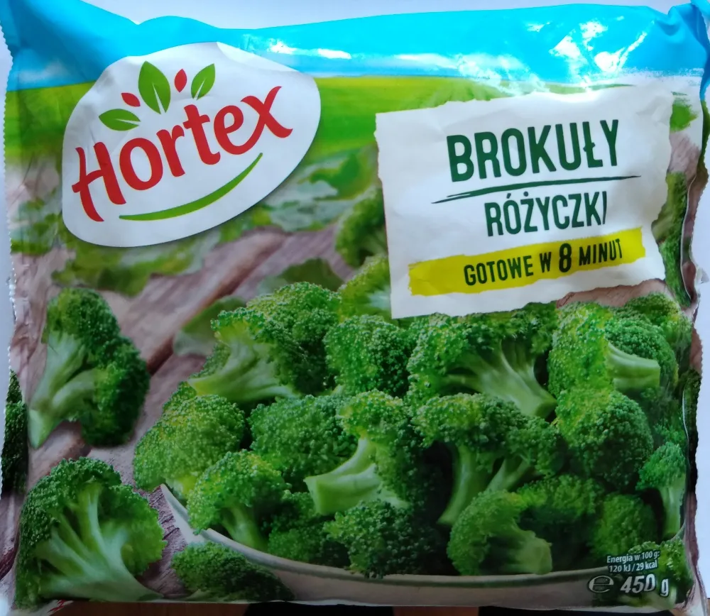 Hortex BROKUŁY RÓŻYCZKI, 450 g, produkt głęboko mrożony